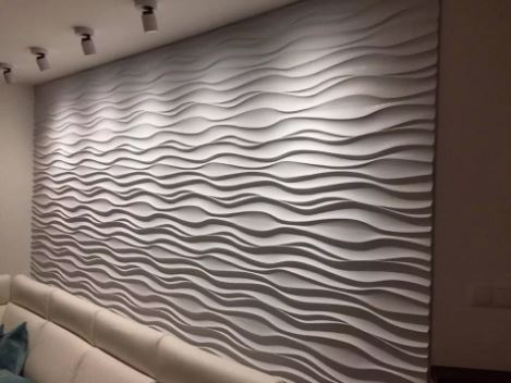 3D панели в гостиной